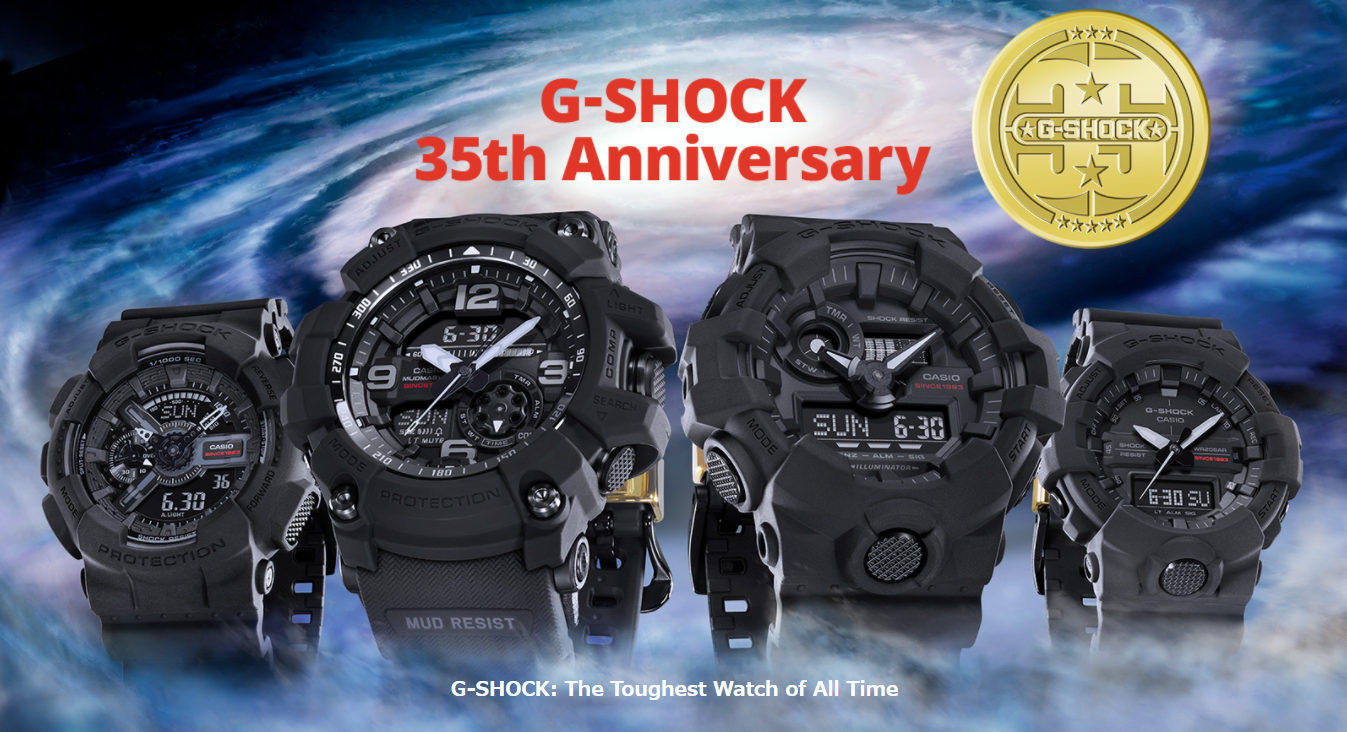 35 anniversary g shock red