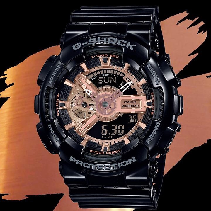g shock metallic rose gold